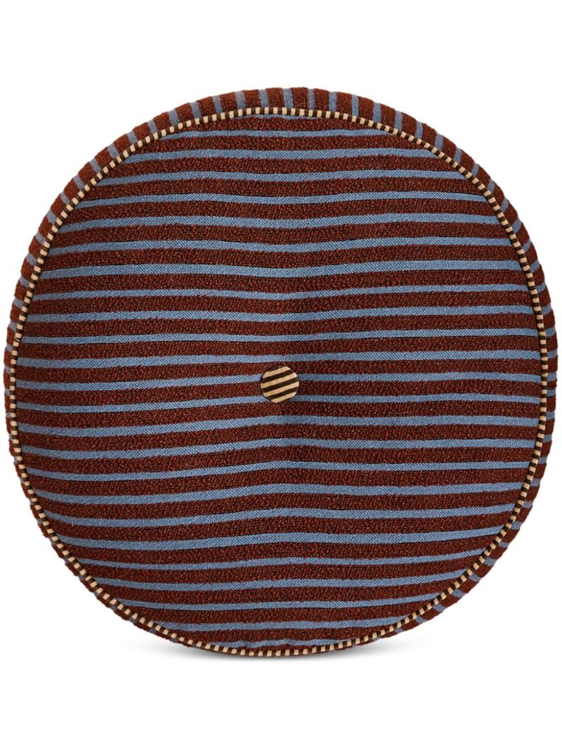 Striped Round Cushion