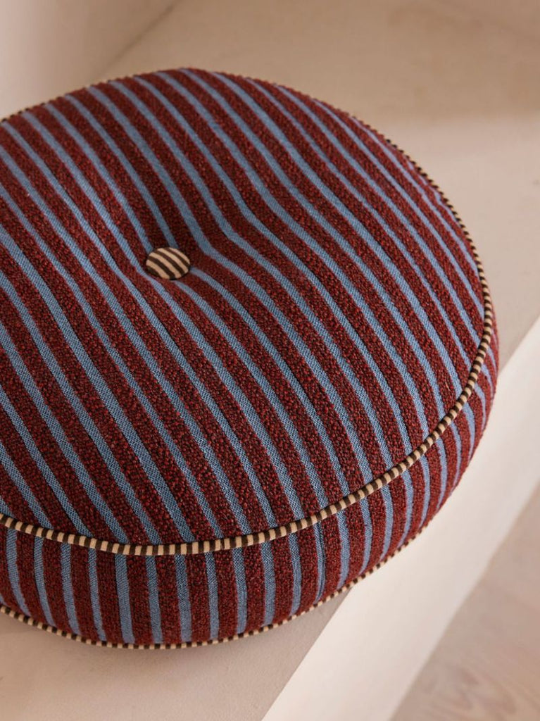 Striped Round Cushion