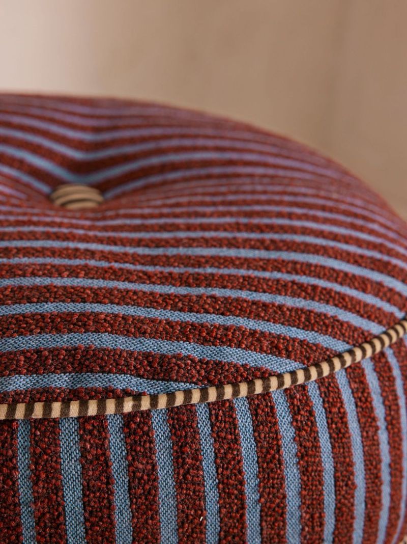 Striped Round Cushion