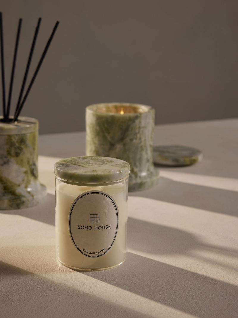 Sicilian Thyme Marble Candle 250g
