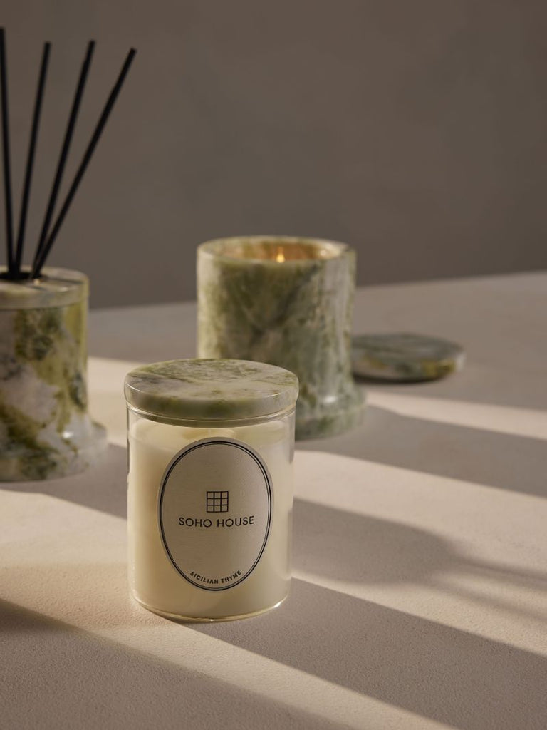 Sicilian Thyme Marble Candle 250g