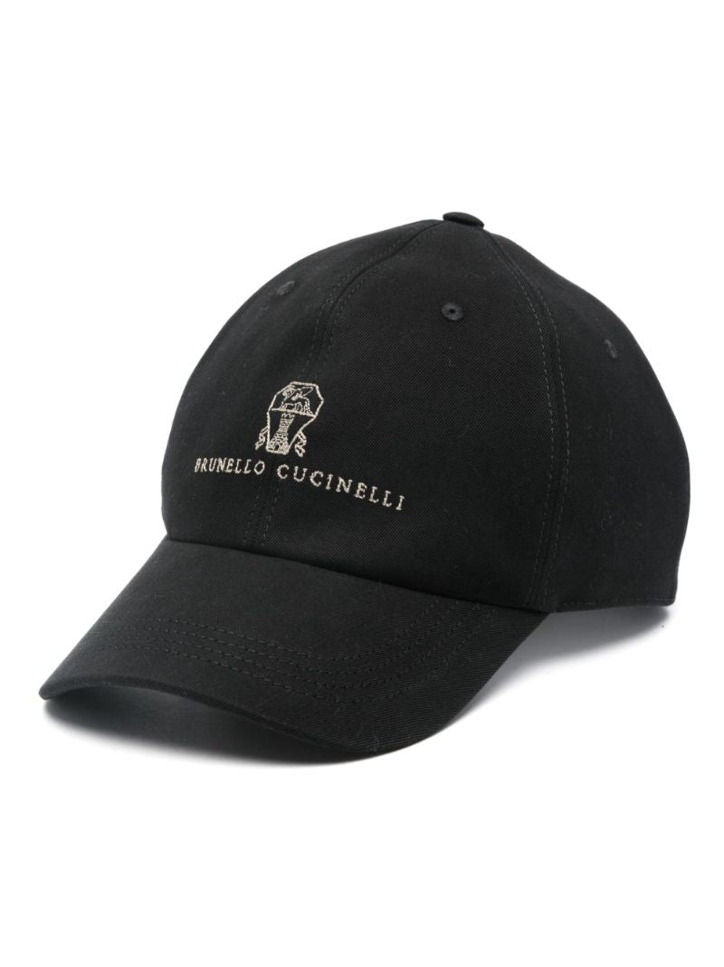 Black Logo-embroidered Cap