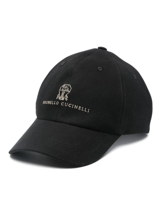 Black Logo-embroidered Cap