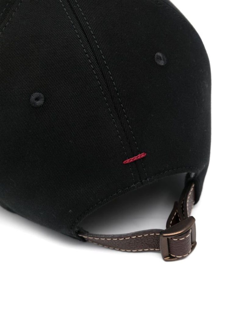 Black Logo-embroidered Cap