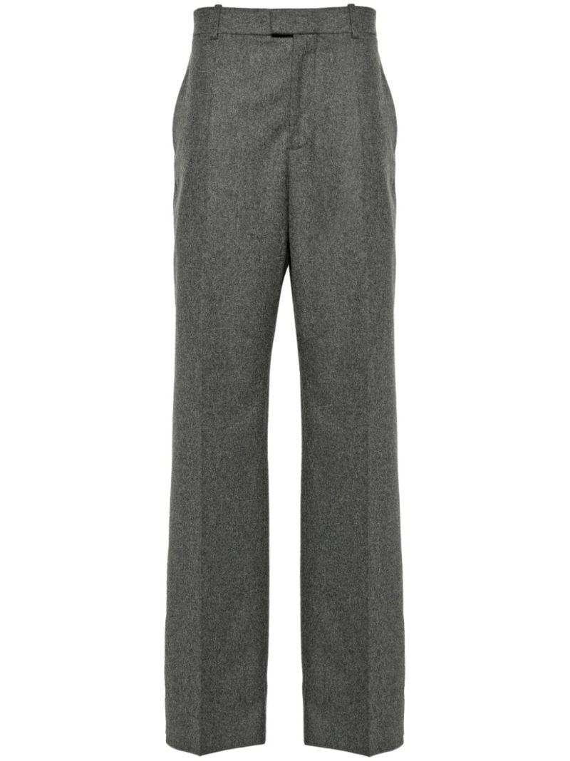 Flannel Wool Tailored Trousers
