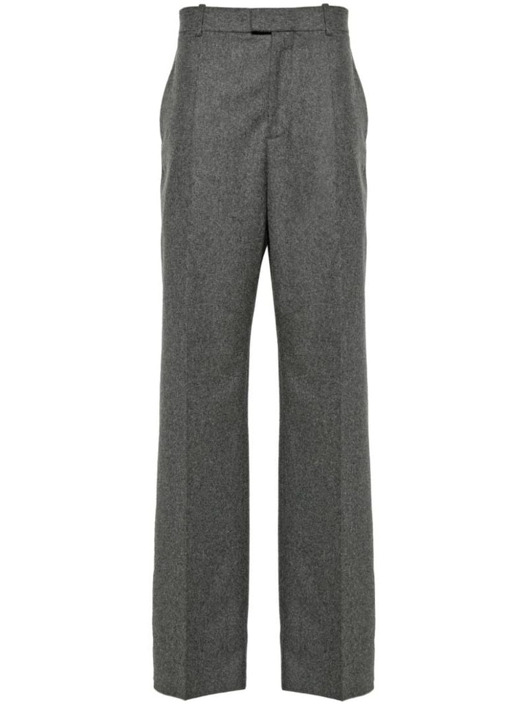 Flannel Wool Tailored Trousers