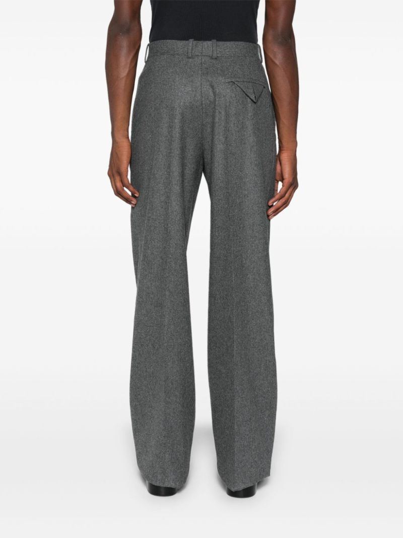 Flannel Wool Tailored Trousers