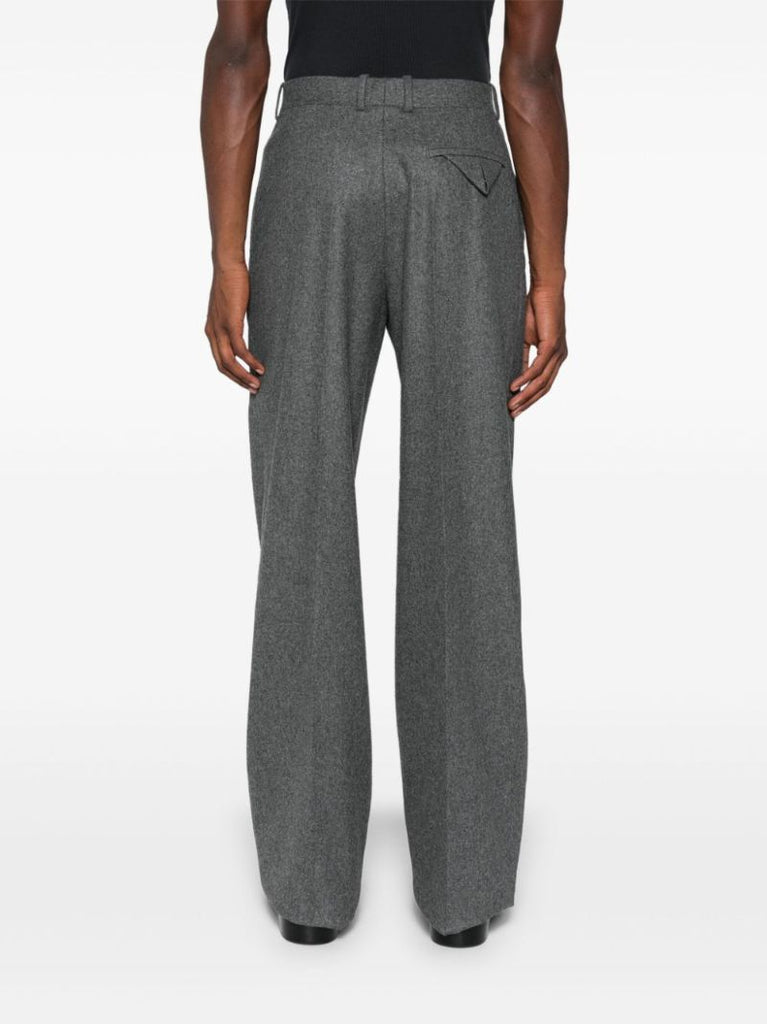 Flannel Wool Tailored Trousers