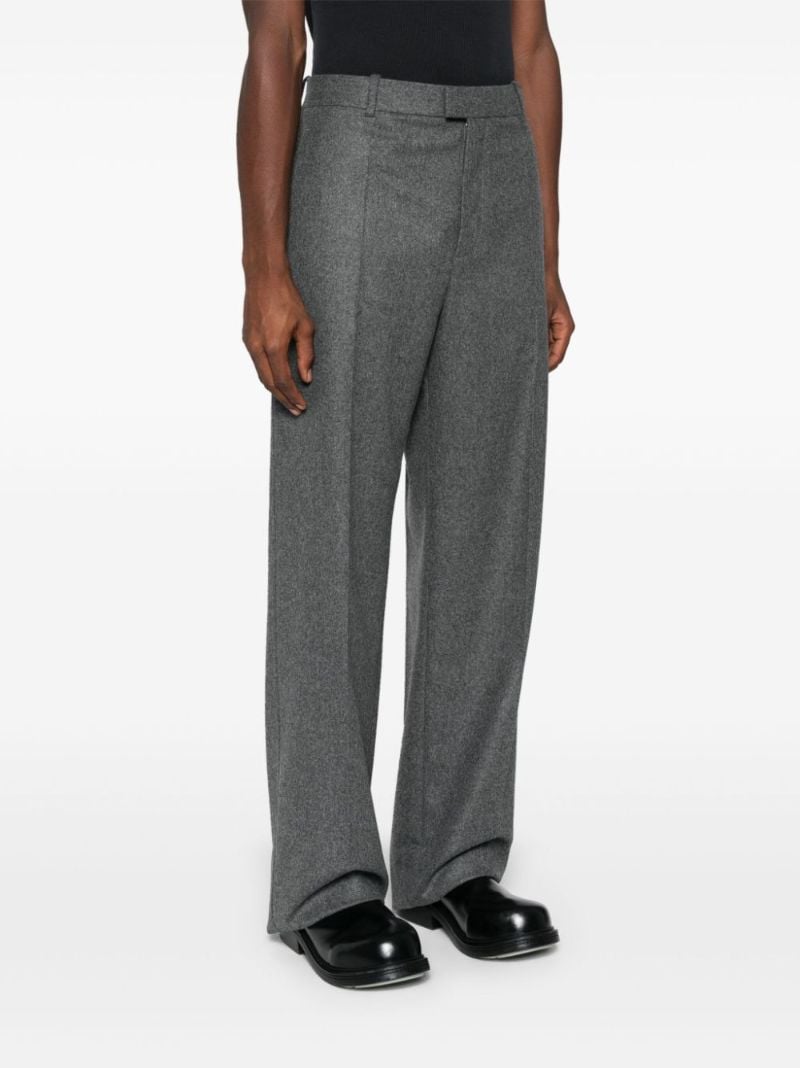 Flannel Wool Tailored Trousers