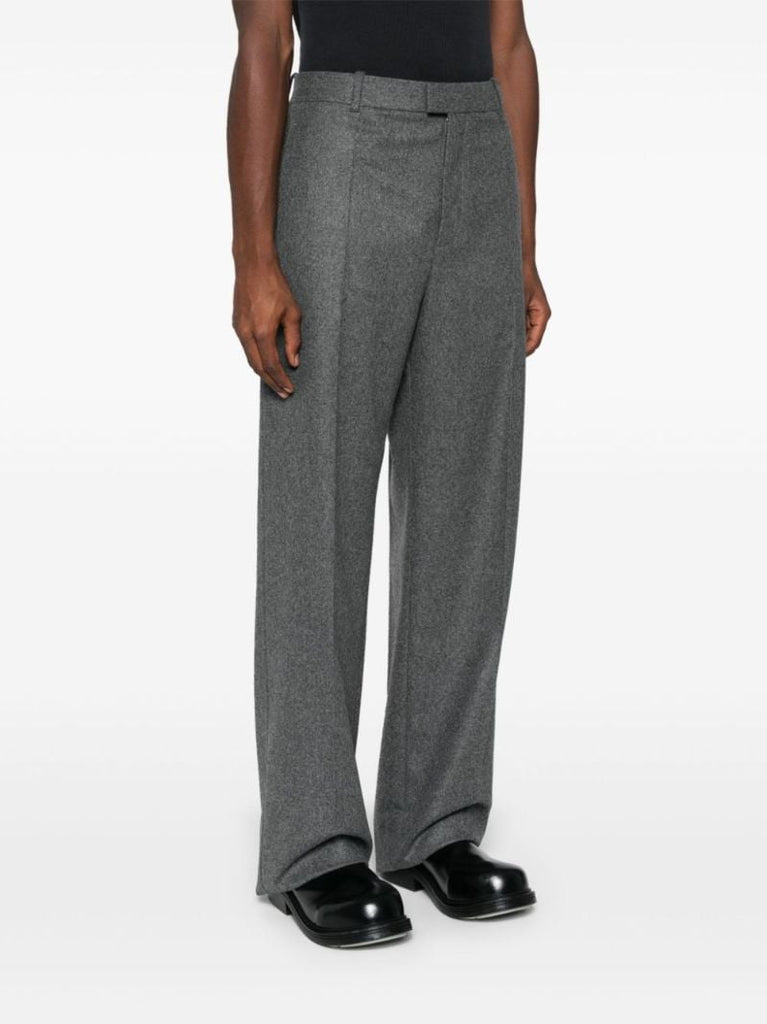 Flannel Wool Tailored Trousers