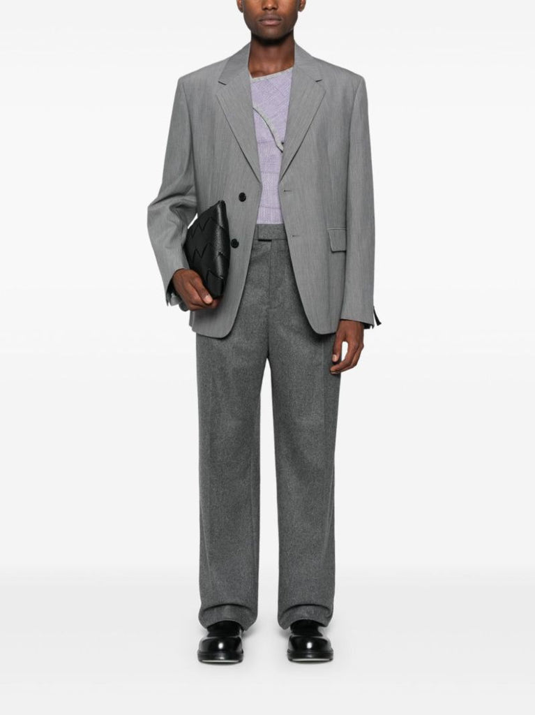 Flannel Wool Tailored Trousers