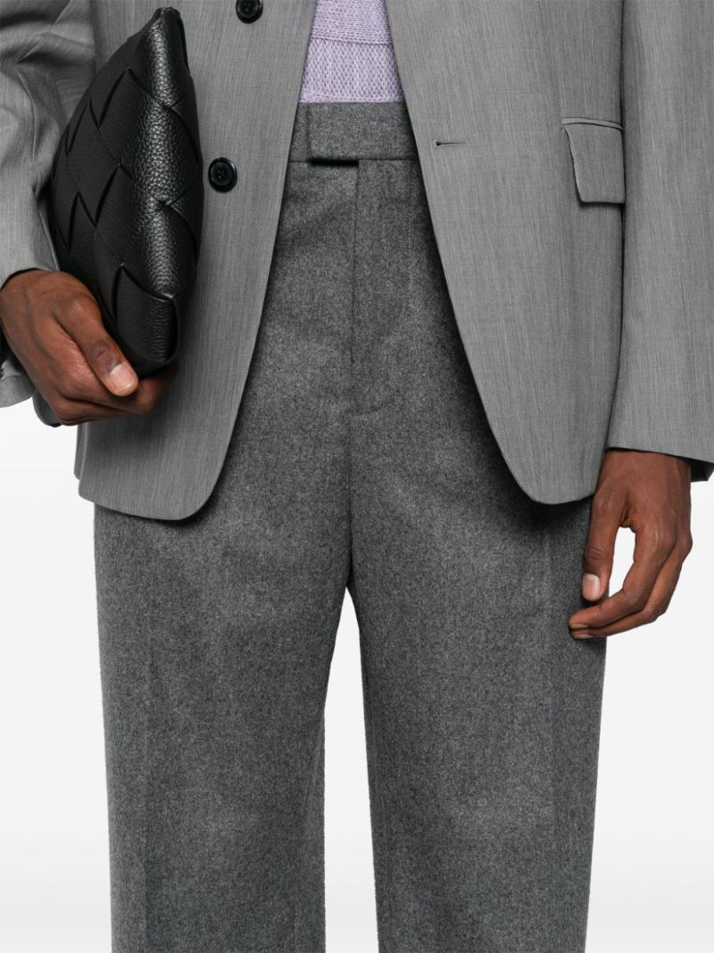 Flannel Wool Tailored Trousers