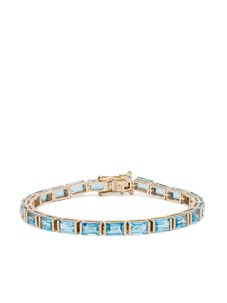 14k Yellow Gold Topaz Bracelet