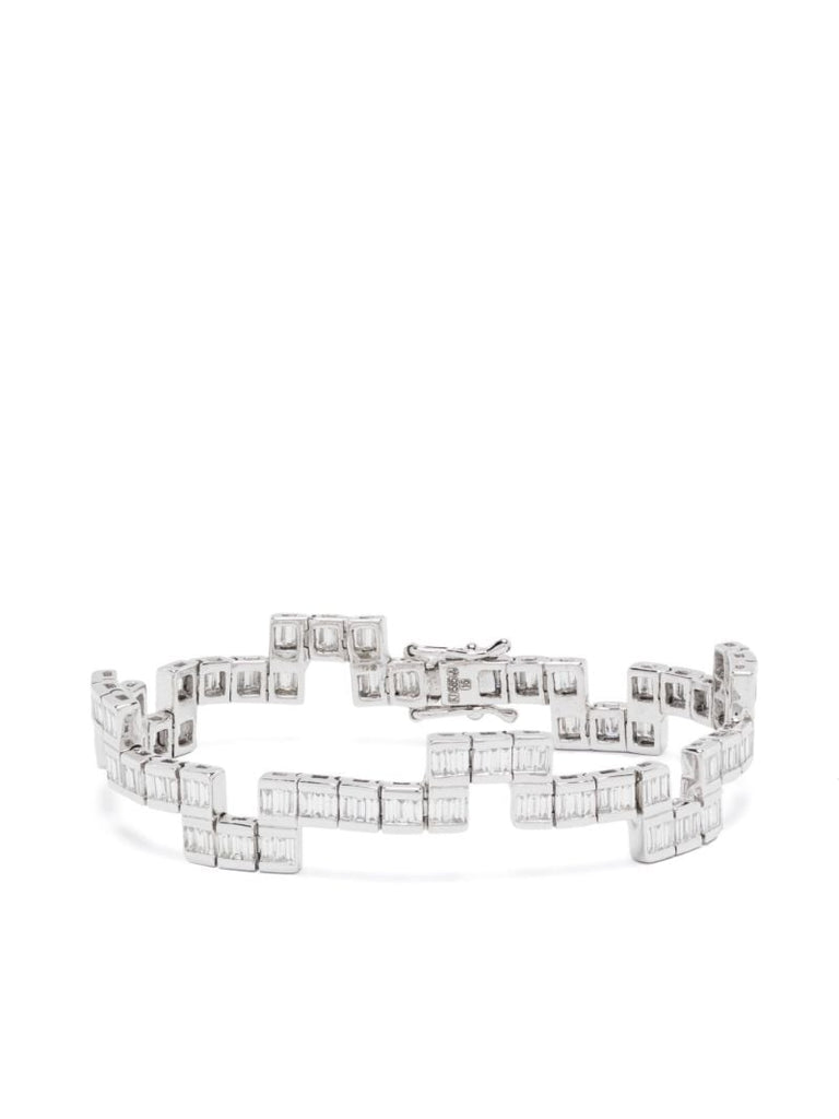 14k White Gold Diamod Bracelet