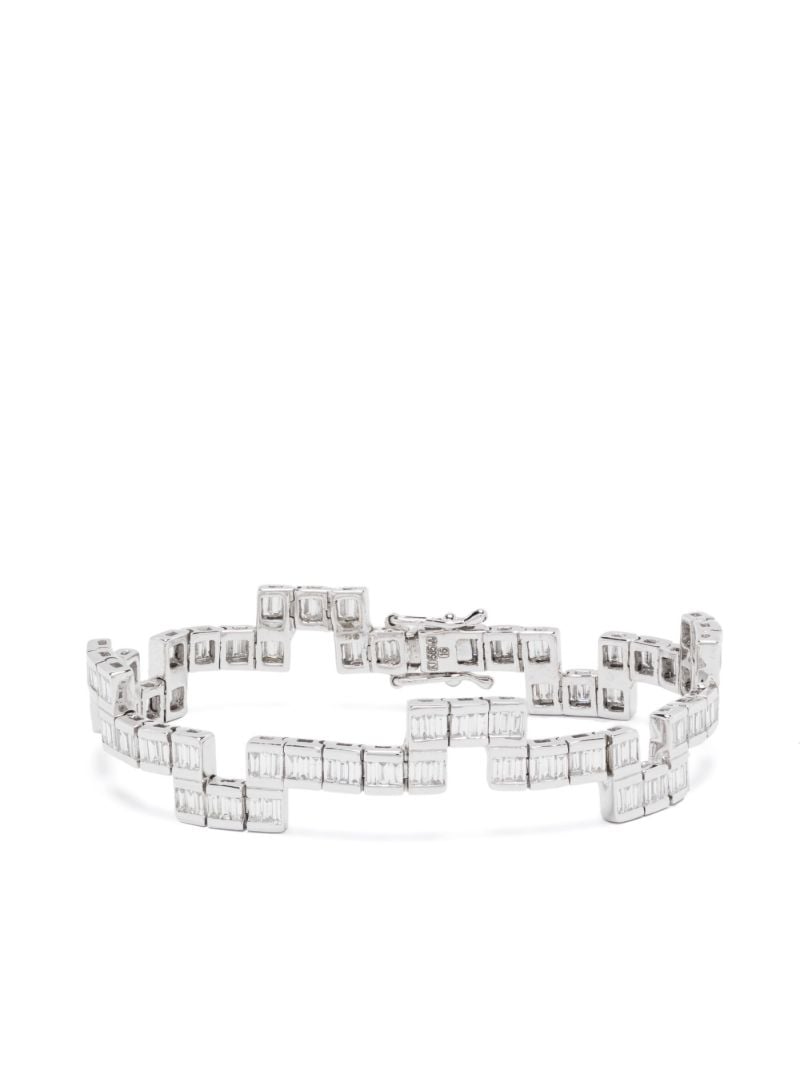14k White Gold Diamod Bracelet