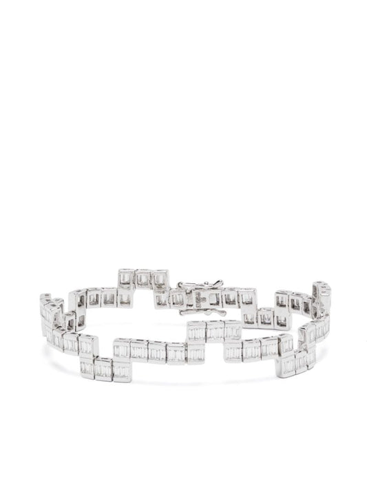 14k White Gold Diamod Bracelet