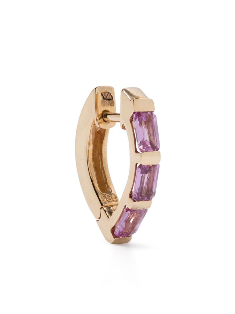 14k Yellow Gold Diamond Earring