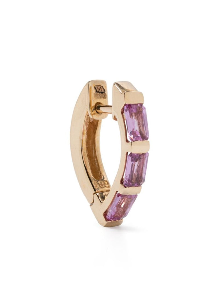 14k Yellow Gold Diamond Earring