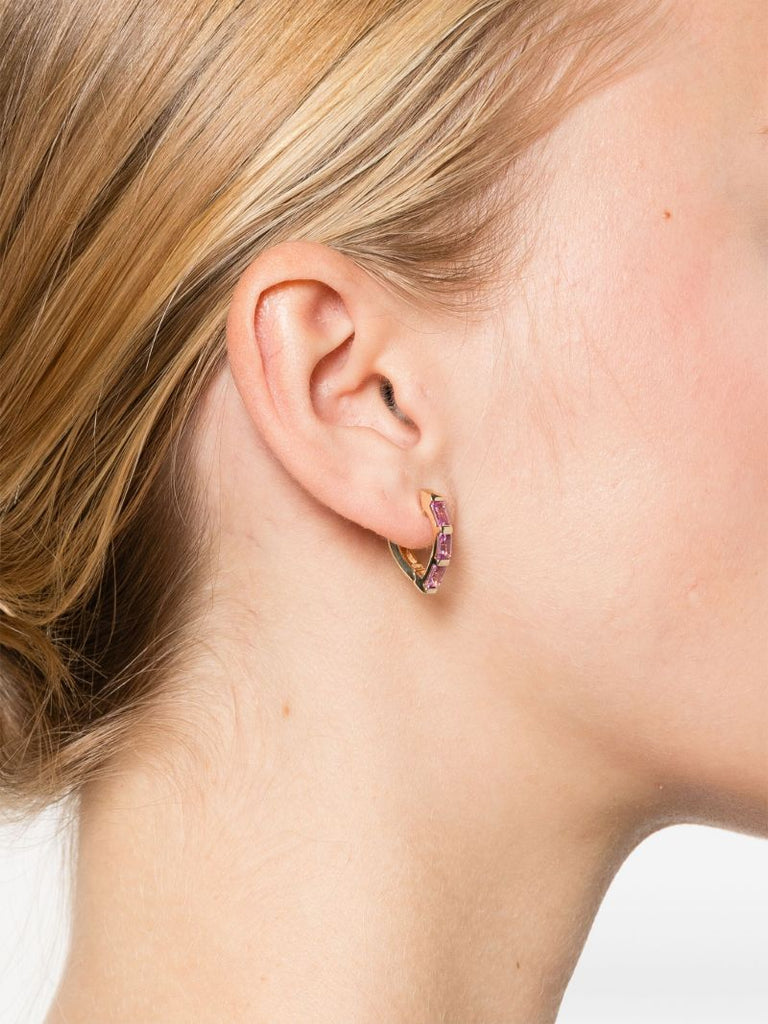 14k Yellow Gold Diamond Earring