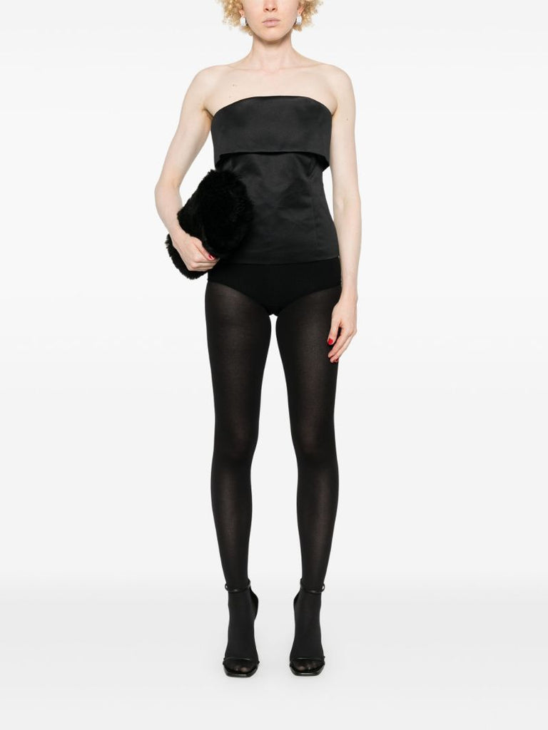 Black Strapless Top