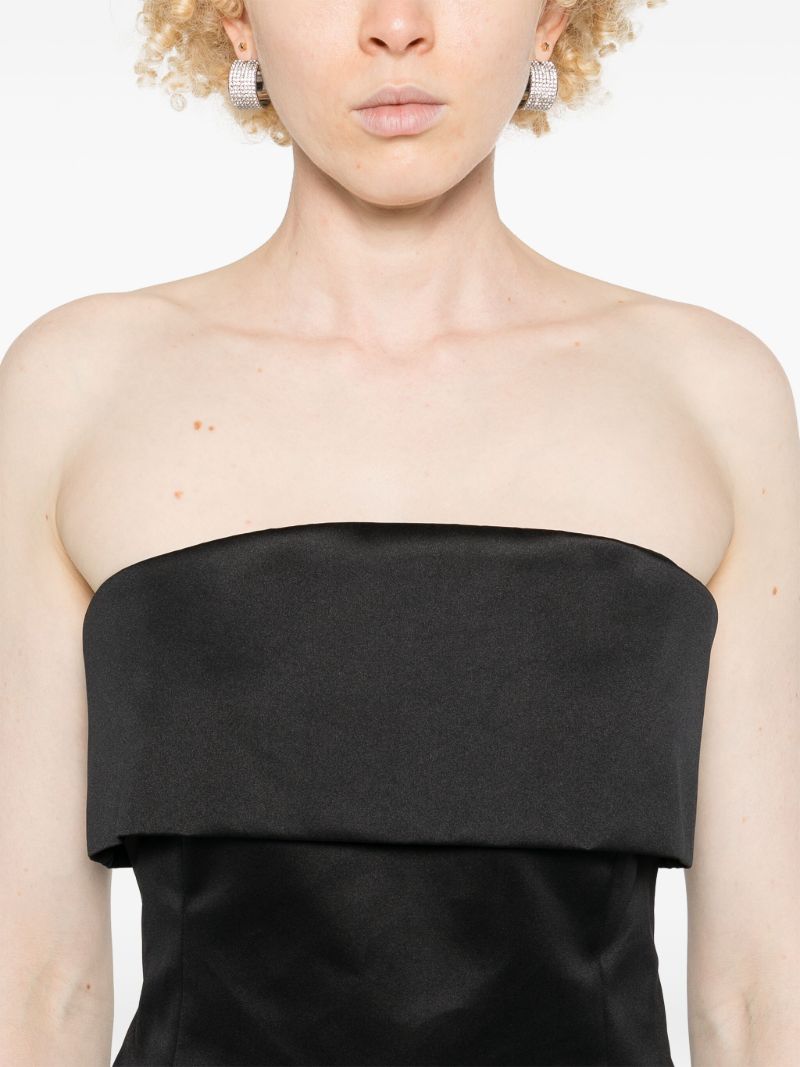 Black Strapless Top