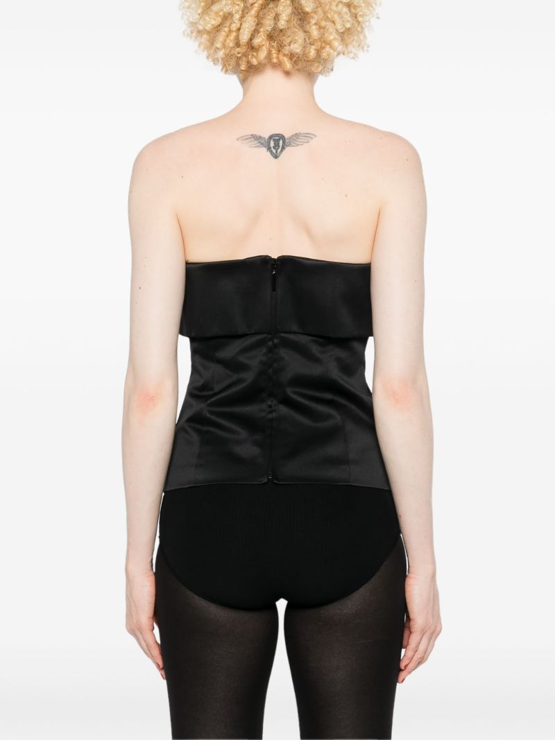 Black Strapless Top