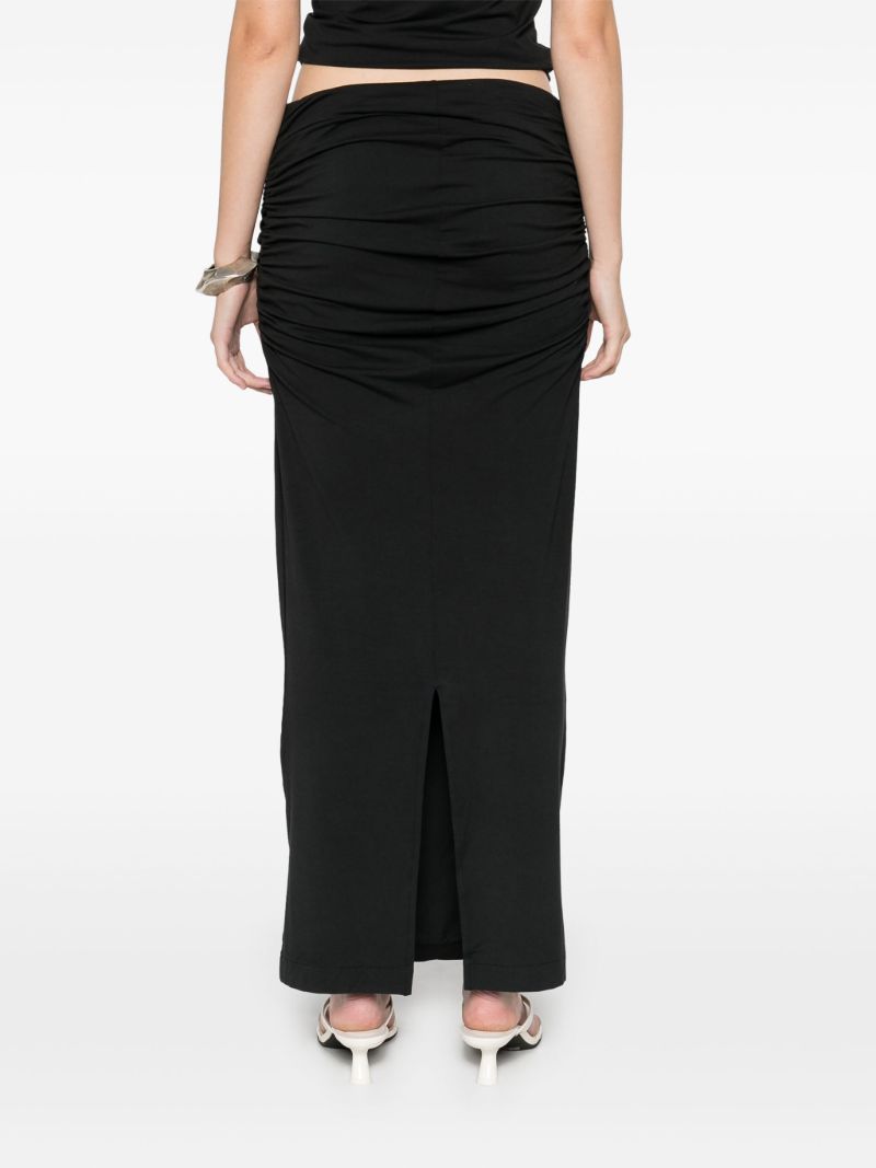 Ruched Long Skirt
