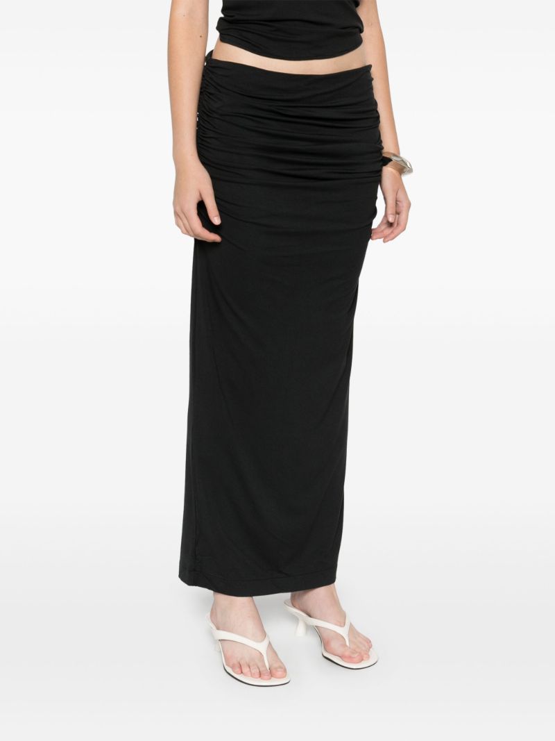 Ruched Long Skirt
