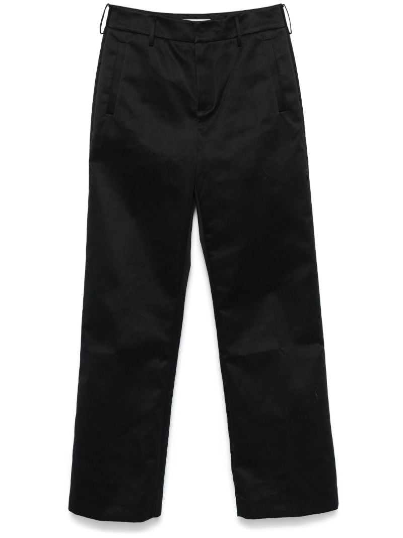 Black Straight-leg Trousers
