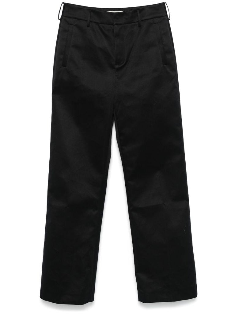 Black Straight-leg Trousers