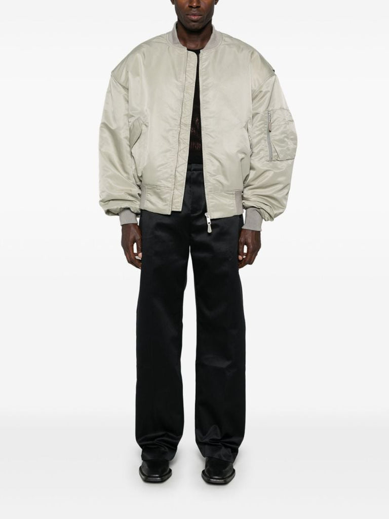 Black Straight-leg Trousers
