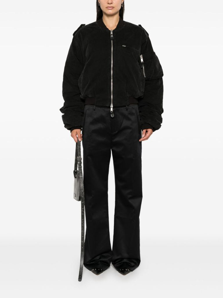 Black Straight-leg Trousers