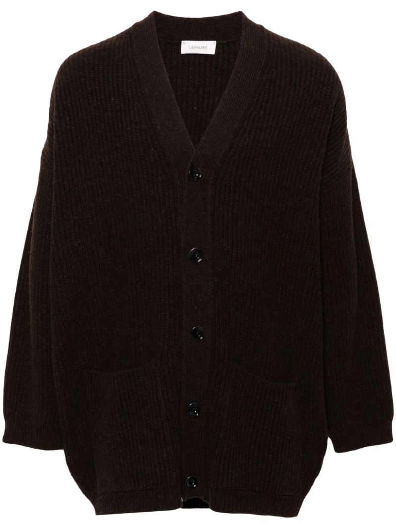 Ribbed-knit Cardigan