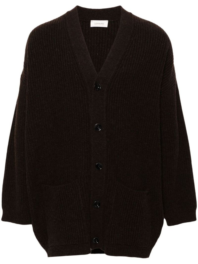 Ribbed-knit Cardigan