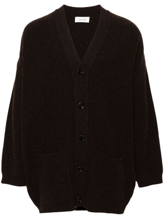 Ribbed-knit Cardigan