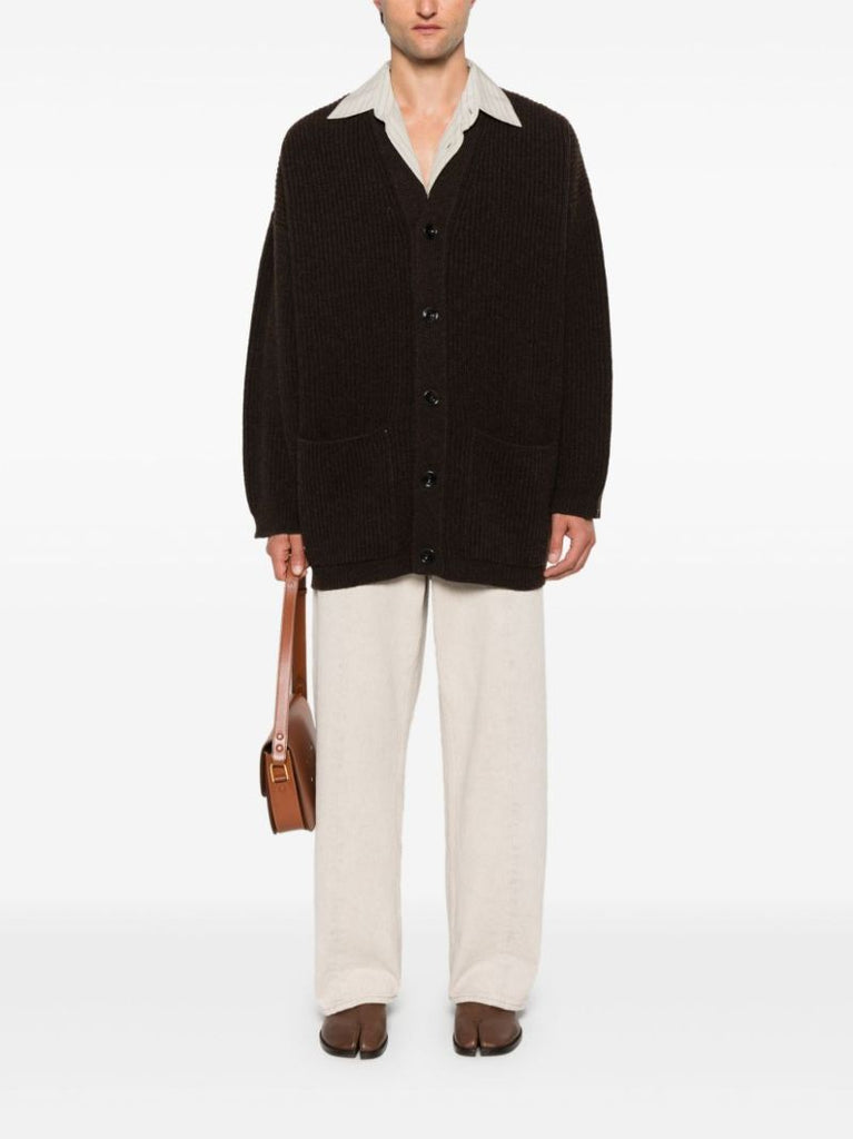 Ribbed-knit Cardigan