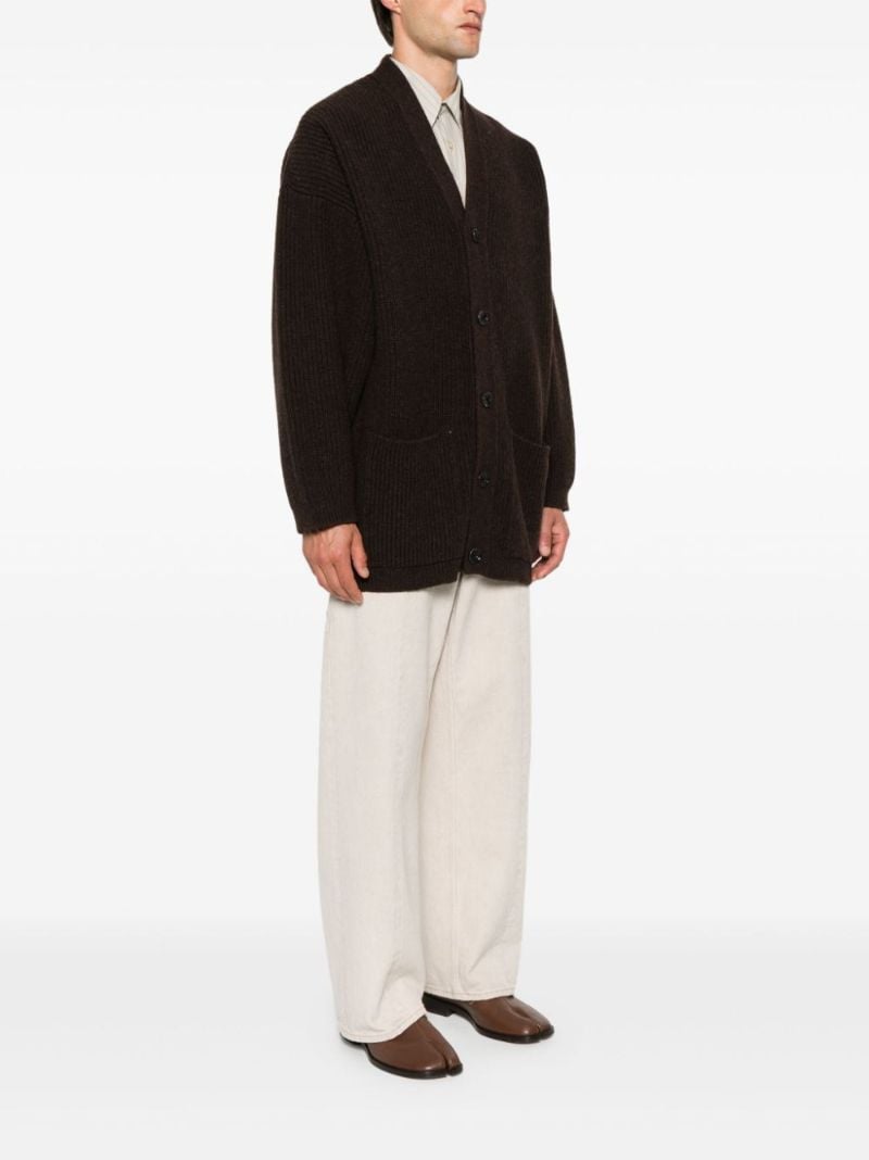 Ribbed-knit Cardigan