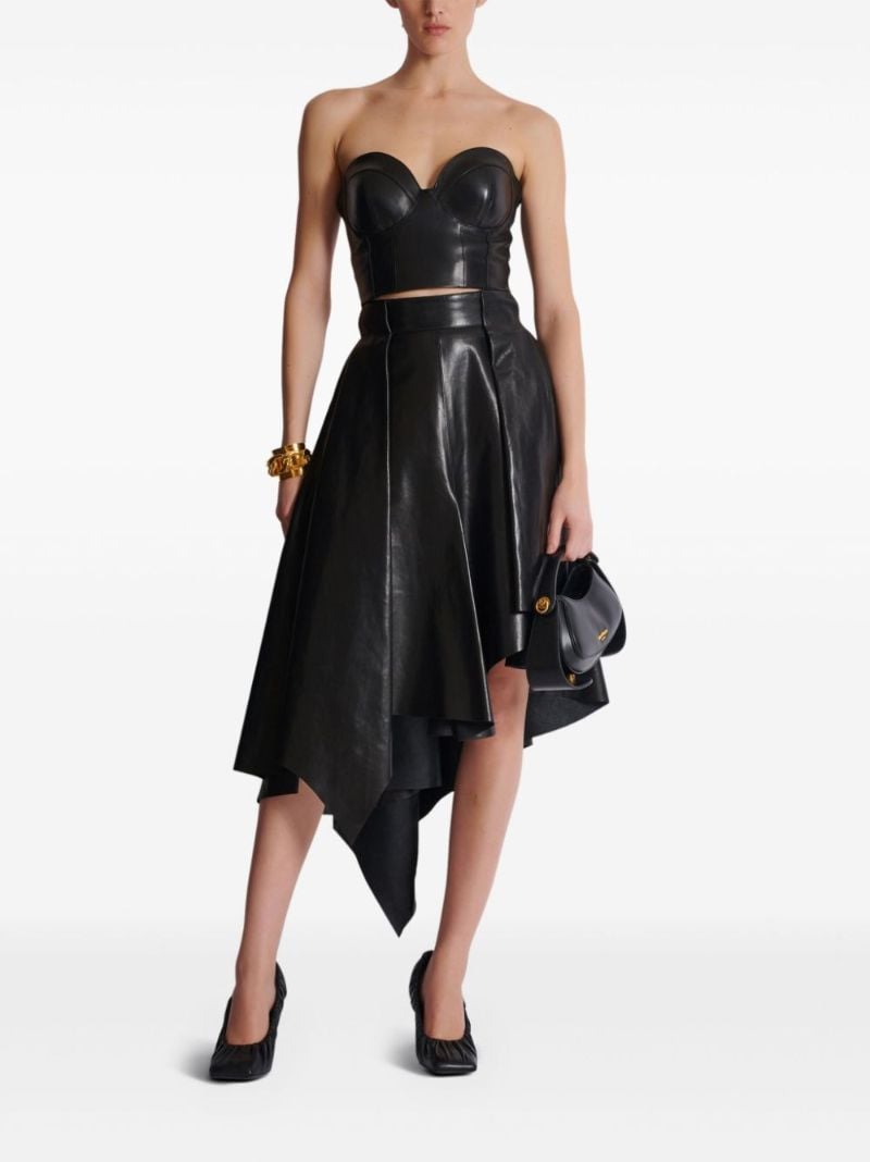 Leather Bustier Top