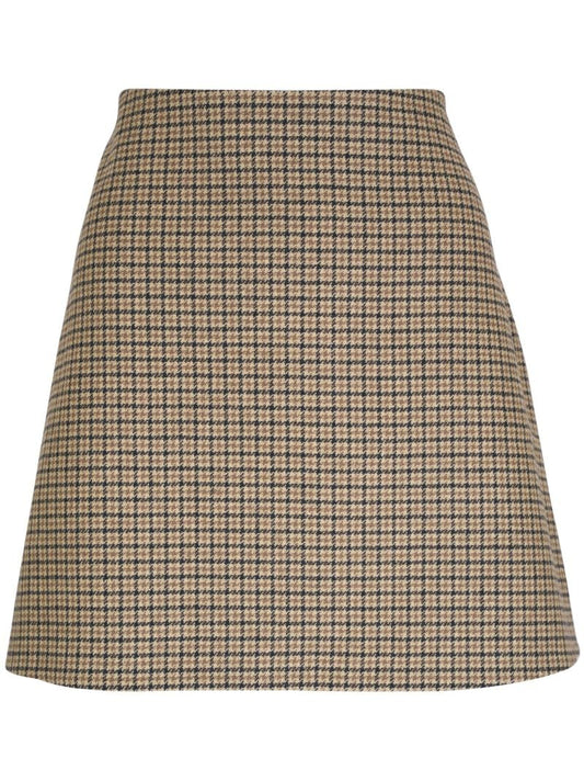 Check Mini Skirt