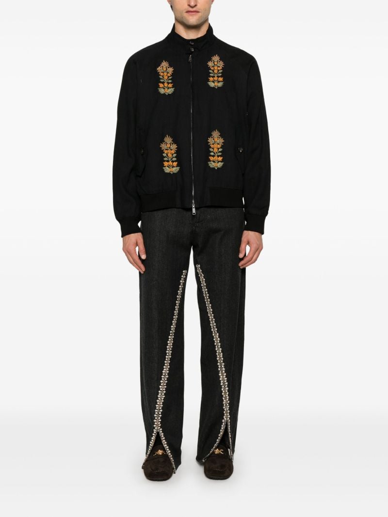 Embroidered Bomber Jacket