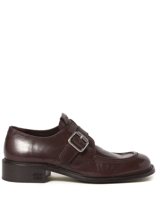 Brown Buckled Loafers