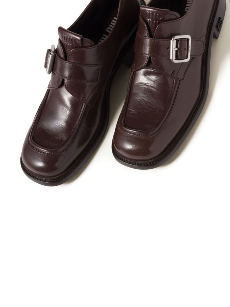 Brown Buckled Loafers