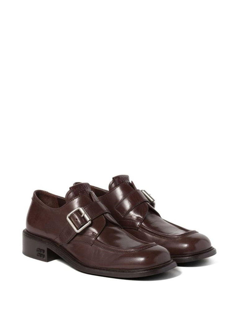 Brown Buckled Loafers