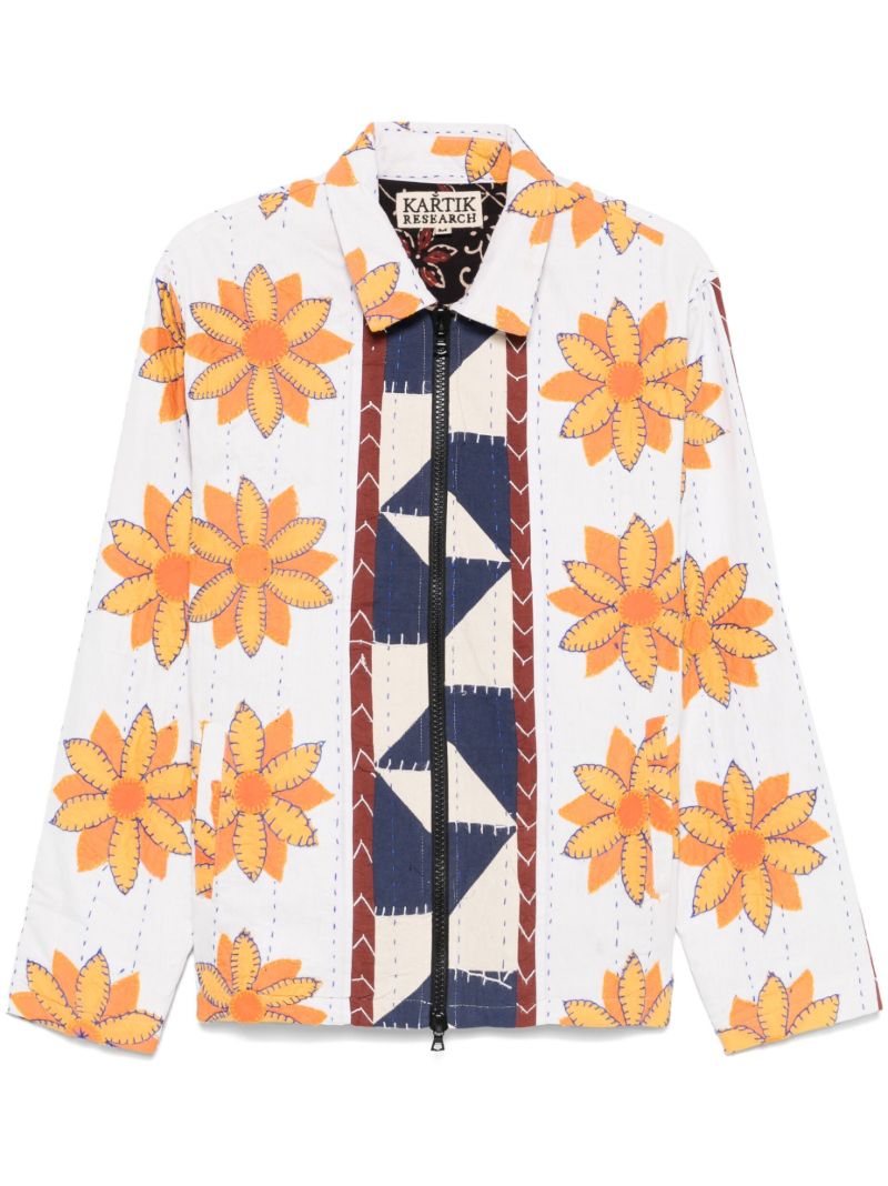 Floral-print Bomber Jacket