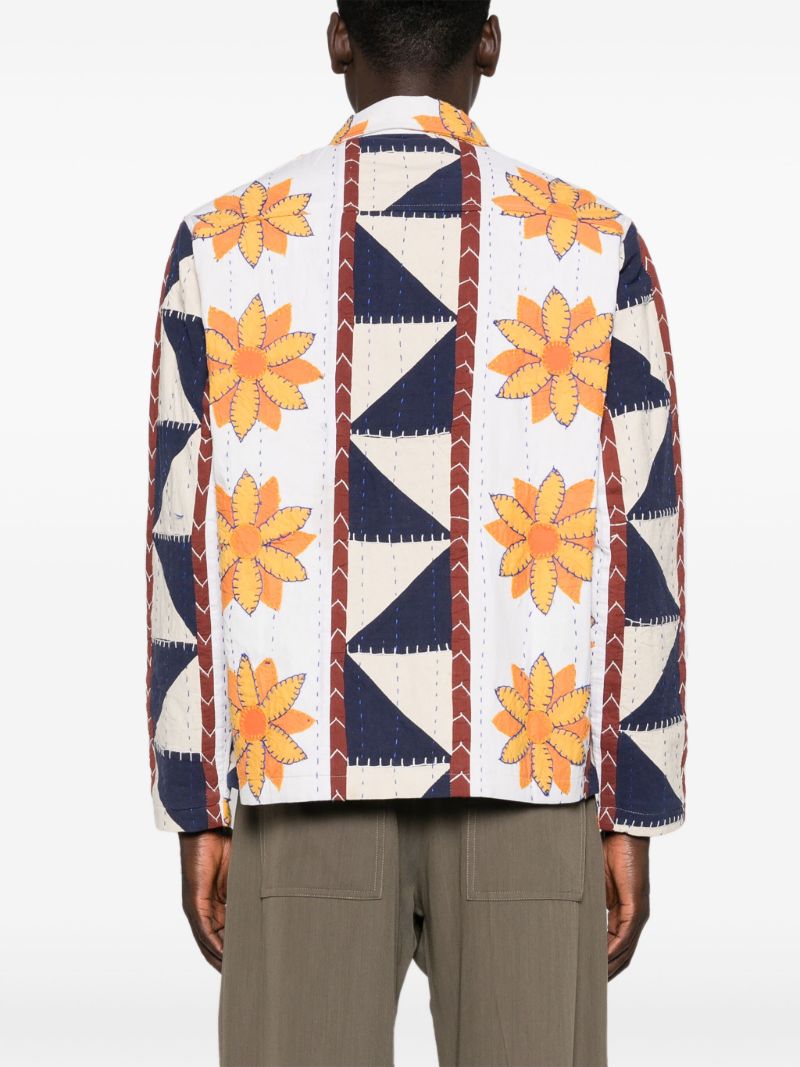 Floral-print Bomber Jacket