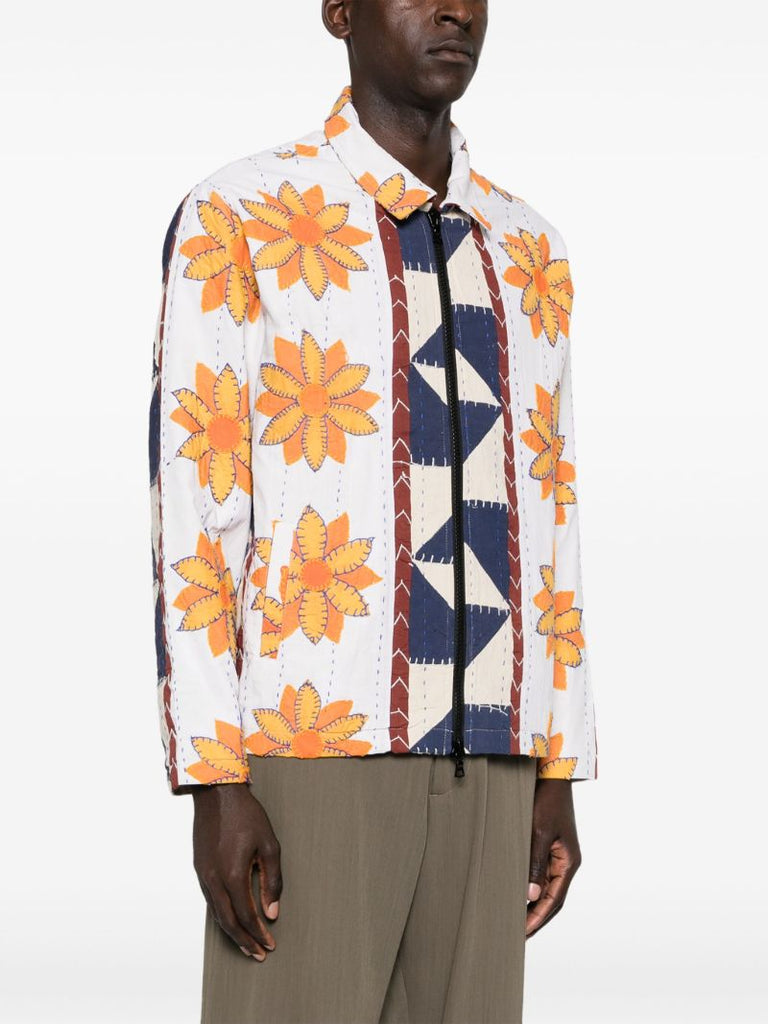 Floral-print Bomber Jacket