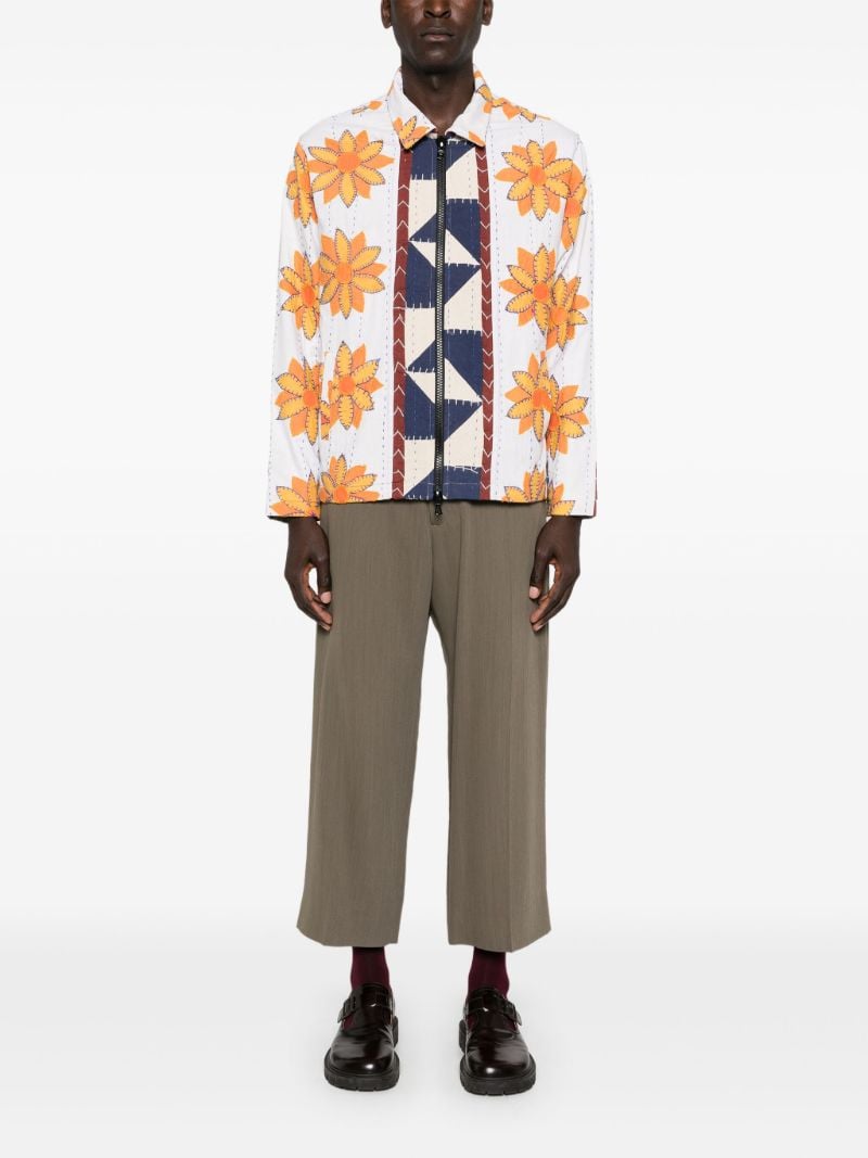 Floral-print Bomber Jacket
