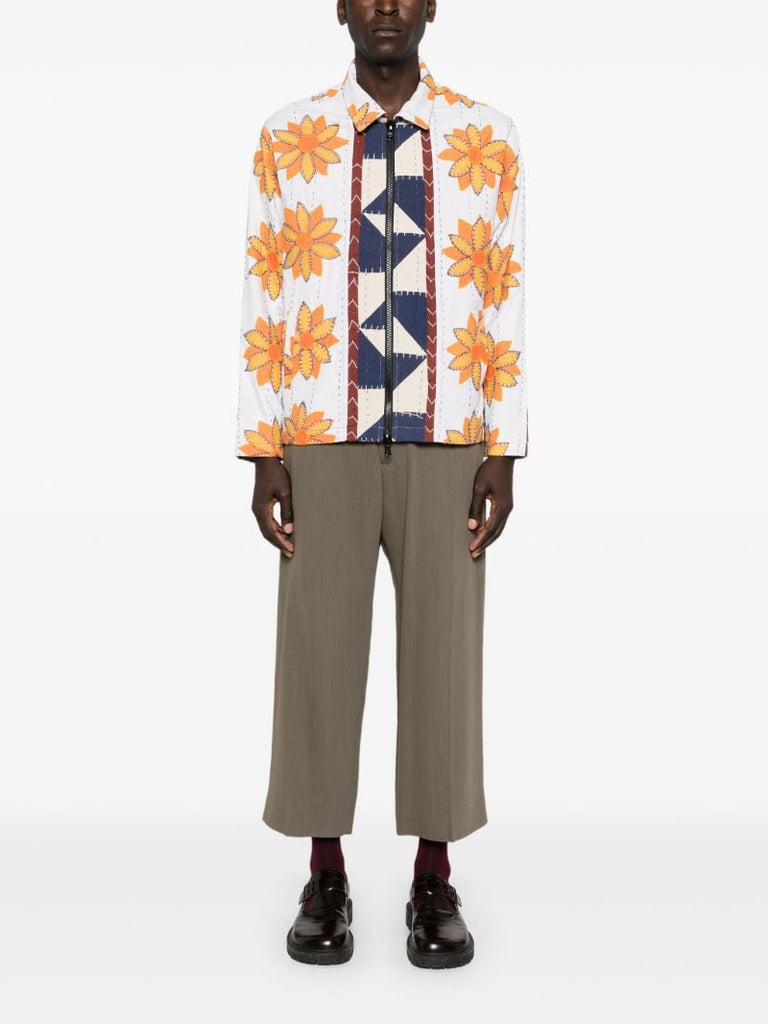 Floral-print Bomber Jacket