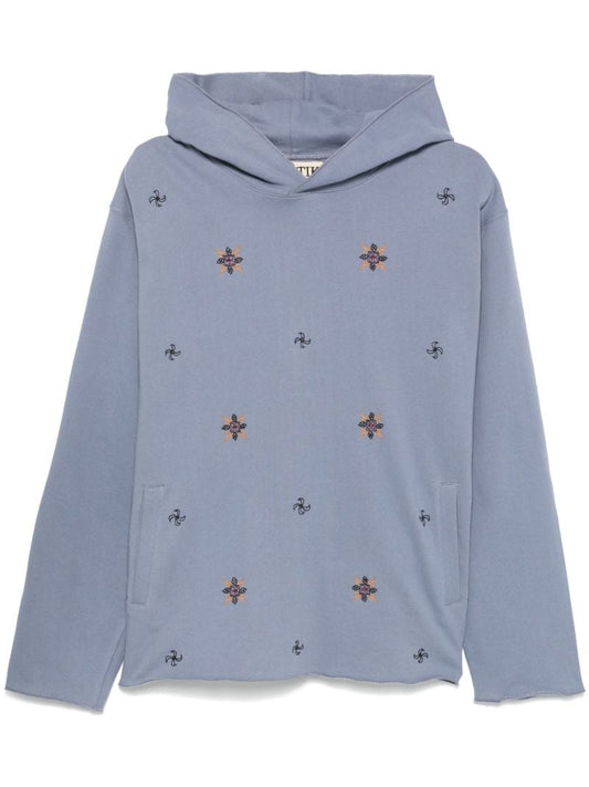 Geometric-embroidered Hoodie