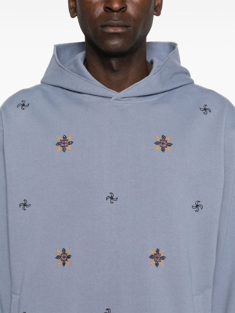 Geometric-embroidered Hoodie